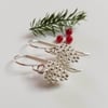 Simple Pine Cone Earrings (Silver)
