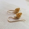 Simple Pine Cone Earrings (Gold)