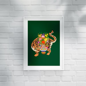 Image of GOOD LUCK TIGER - A3 print