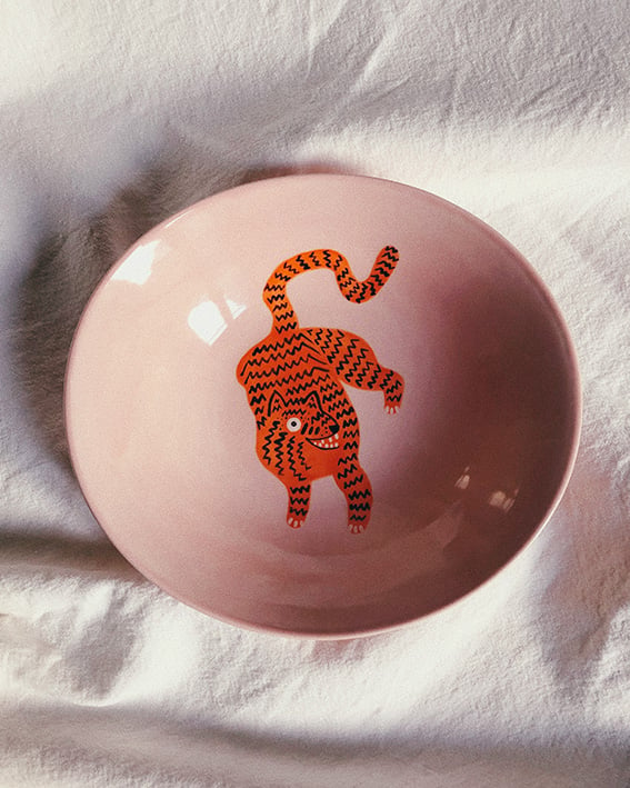 Image of Tiger ceramic plate