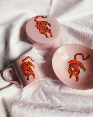 Image of Tiger & sun ceramic mug
