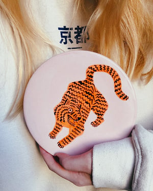 Image of Tiger & sun ceramic box