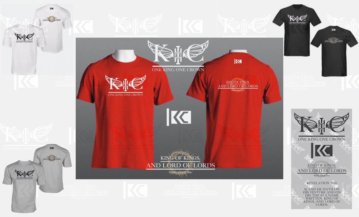 Image of OneKing OneCrown & King of Kings, and Lord of Lords T