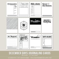 Image 1 of December Days Journaling Cards (Digital)