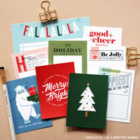 Image 2 of Holiday Cheer Journaling Cards No.1 (Digital)