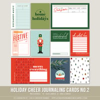 Image 1 of Holiday Cheer Journaling Cards No.2 (Digital)