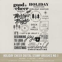 Image 1 of Holiday Cheer Stamp Brushes No.1 (Digital)