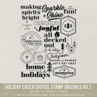 Image 1 of Holiday Cheer Stamp Brushes No.2 (Digital)