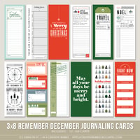 Image 1 of 3x8 Remember December Journaling Cards (Digital)