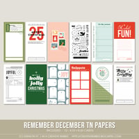 Image 1 of Remember December Traveler's Notebook Papers (Digital)
