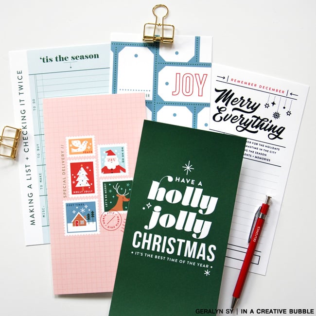 Image of Remember December Traveler's Notebook Papers (Digital)