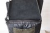 Reclaimed Olive Green & Black Leather Messenger Bag