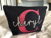 Image 1 of X-Large Personalised Wash Bag Make up Accessory Bag (23x23x11 cm)