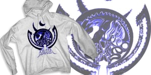 Image of Blue Demon Pullover Hoodie (White)