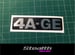 Image of AE86 4A-GE Timing belt cover replacement sticker