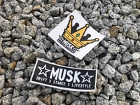 Crown + MUSK Stickers pack 