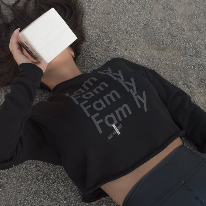 Image of Fam'ly Four Crop Sweatshirt