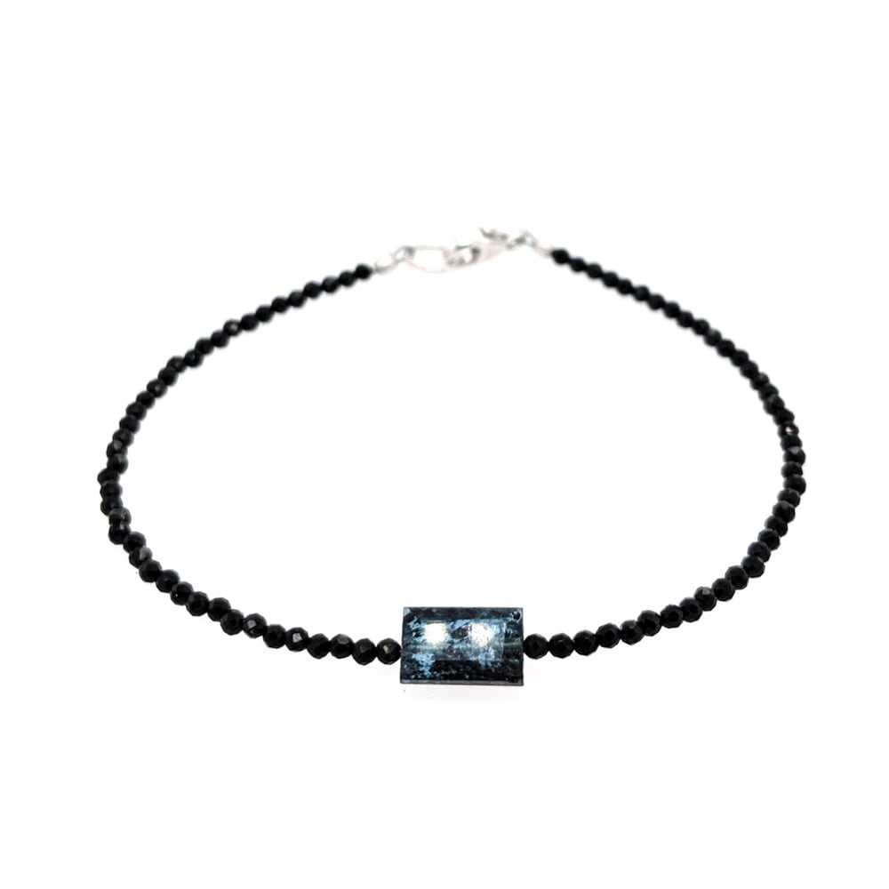 Image of Waikoloa Bracelet - Kyanite and Black Spinel