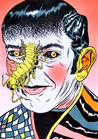 Image 1 of "Centipede Nose" Riso Print (Four Colours)