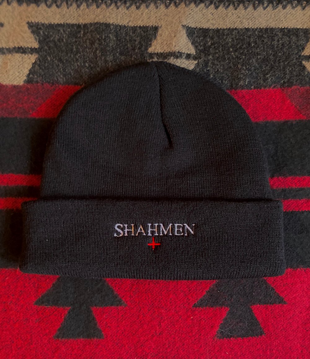 Image of Red Cross Beanie - black