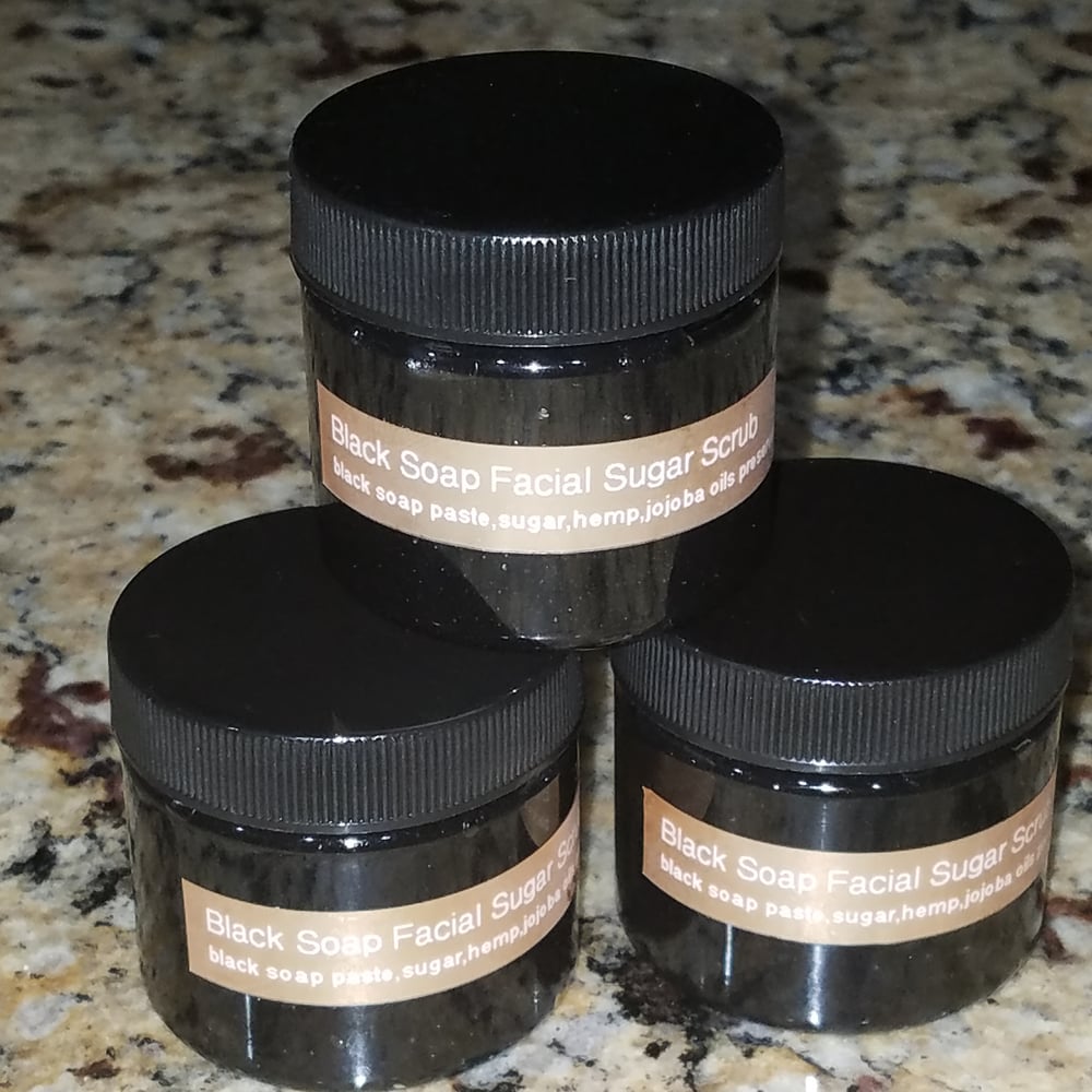 Image of Black Soap Activated Facial Scrub