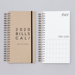 Image of SALE. Dated Bills Calendar 2020