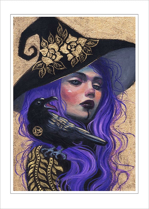 Image of "Crow Witch" OPEN edition print