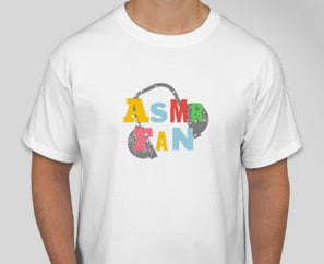 Image of White ASMR Fan T-shirt (Grey Headphones)