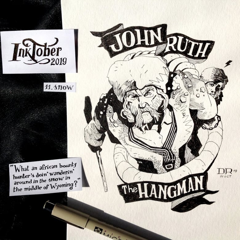 Image of Inktober2019 #11: John "The Hangman" Ruth