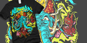 Image of Samurai Mammoth t-shirt (Black)
