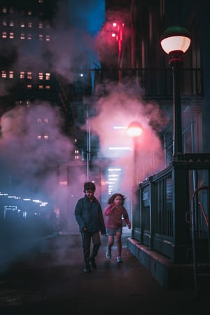 Image of Running Children
