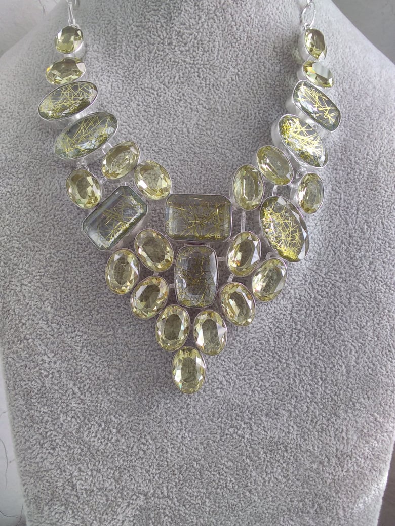 Image of RUTILE AND CITRINE NECKLACE