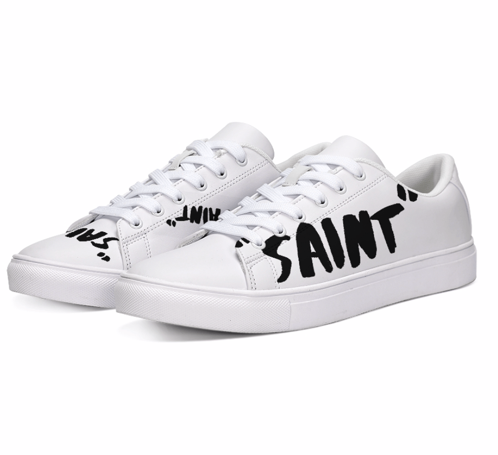 Image of "SAINT" TIMELESS SNEAKER IN WHITE