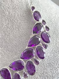 Image 4 of FACETED AFRICAN AMETHYST NECKLACE