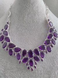 Image 2 of FACETED AFRICAN AMETHYST NECKLACE