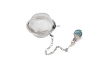 2" Tea Ball Infuser with stone charm