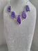 Image of PURPLE WINDOW AGATE NECKLACE