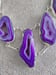 Image of PURPLE WINDOW AGATE NECKLACE