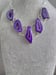 Image of PURPLE WINDOW AGATE NECKLACE