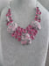 Image of RHODOCHROSITE AND TOURMALINE NECKLACE