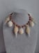 Image of SHARK EYE AND GOLD SAND BEAD NECKLACE SET