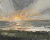Image 1 of Summer Sunset (Wales) - Original Painting (50% off)