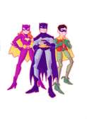 Image of Caped Crusader and friends A4 print