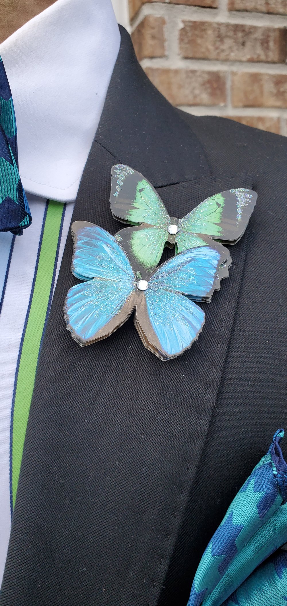 Image of 3D BUTTERFLY EFFECT LAPEL