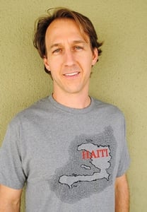 Image of Haiti Map Adult Unisex Tee (Graphite)