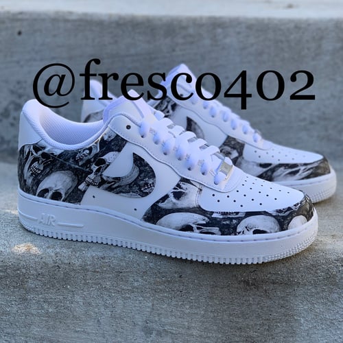 Image of Hydro Dipped AF1s - Skull Custom 