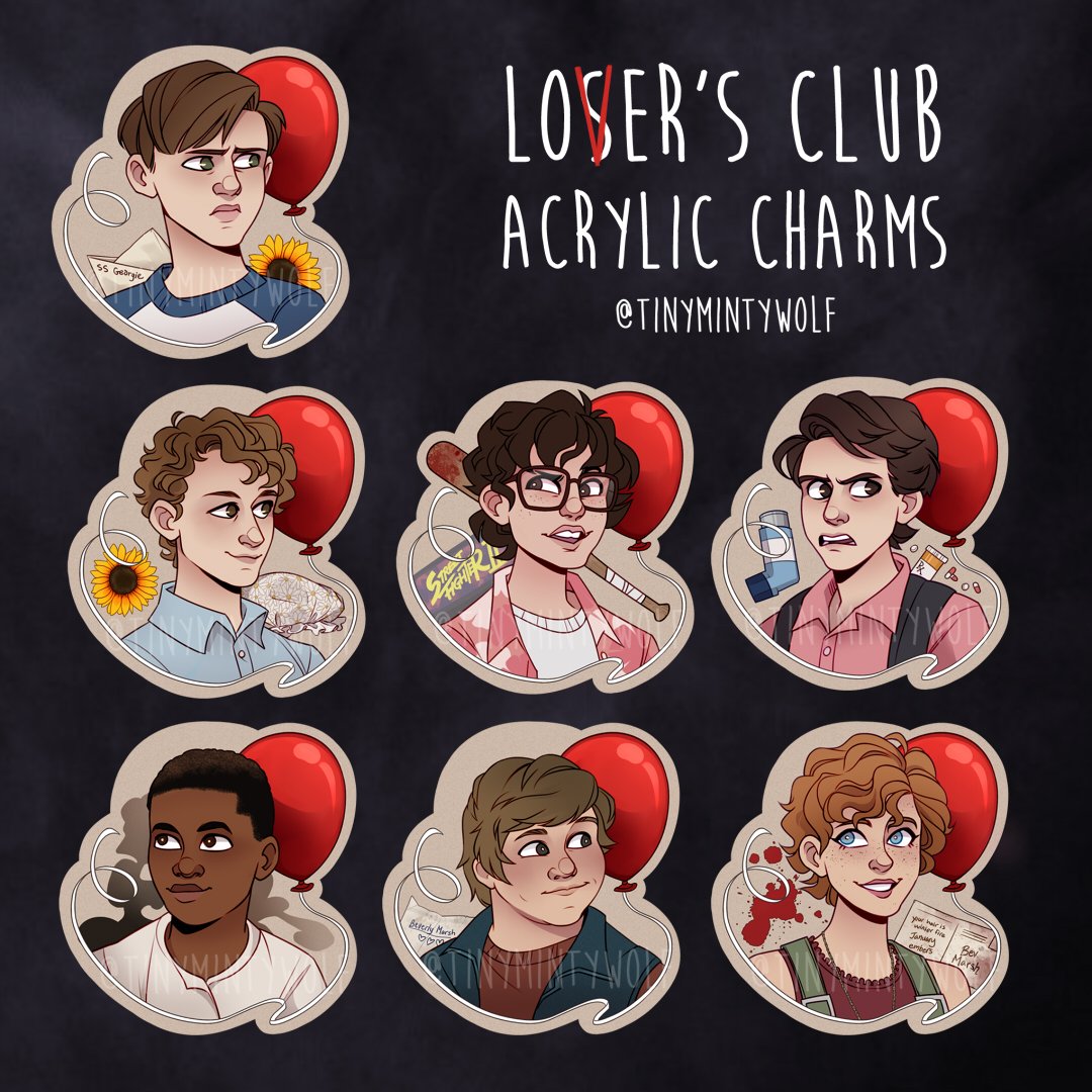 Loser's Club charms | Tinymintywolf