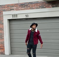 Corduroy Men’s Burgundy “BMA Patched” Jacket