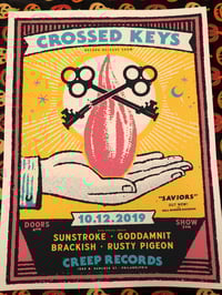 Image 1 of Crossed Keys - 10.12.19 Record Release Poster 18x24