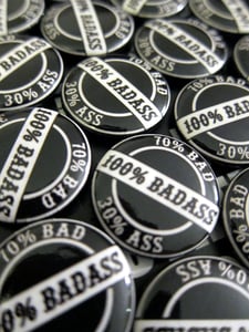 Image of 100% BADASS Button